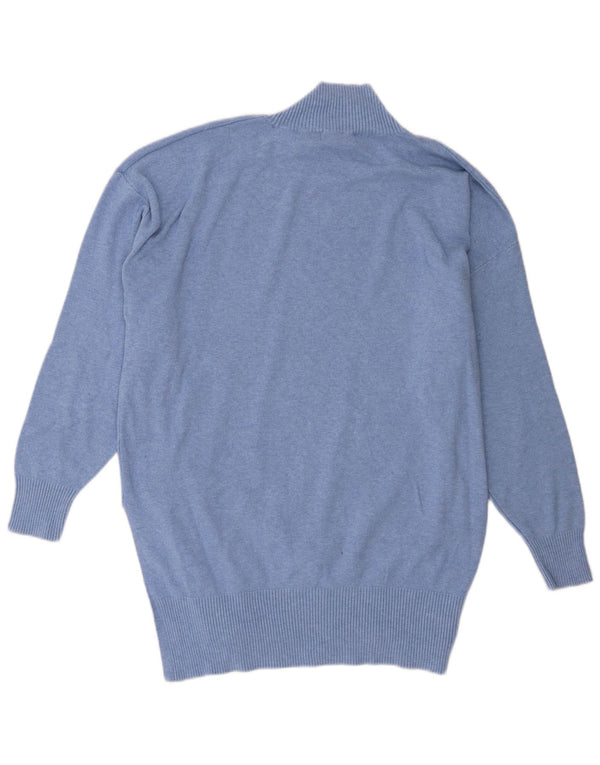 Maglione maglione a collo alto da donna Marks & Spencer UK 16 grande blu