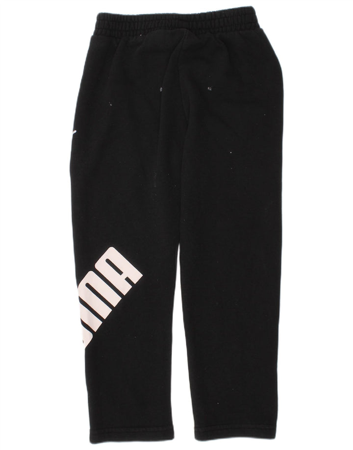 Pantaloni da tuta grafica da ragazzo Puma 4-5 anni in cotone nero