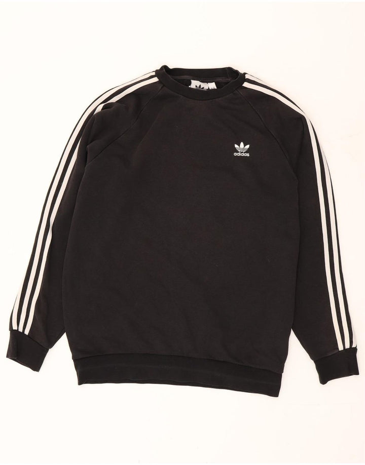 Felpa Adidas Uomo Maglione Medio Nero Cotone