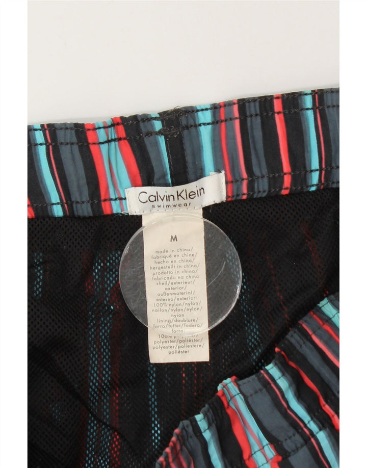 CALVIN KLEIN Pantaloncini da bagno da uomo Nylon medio a righe multicolore