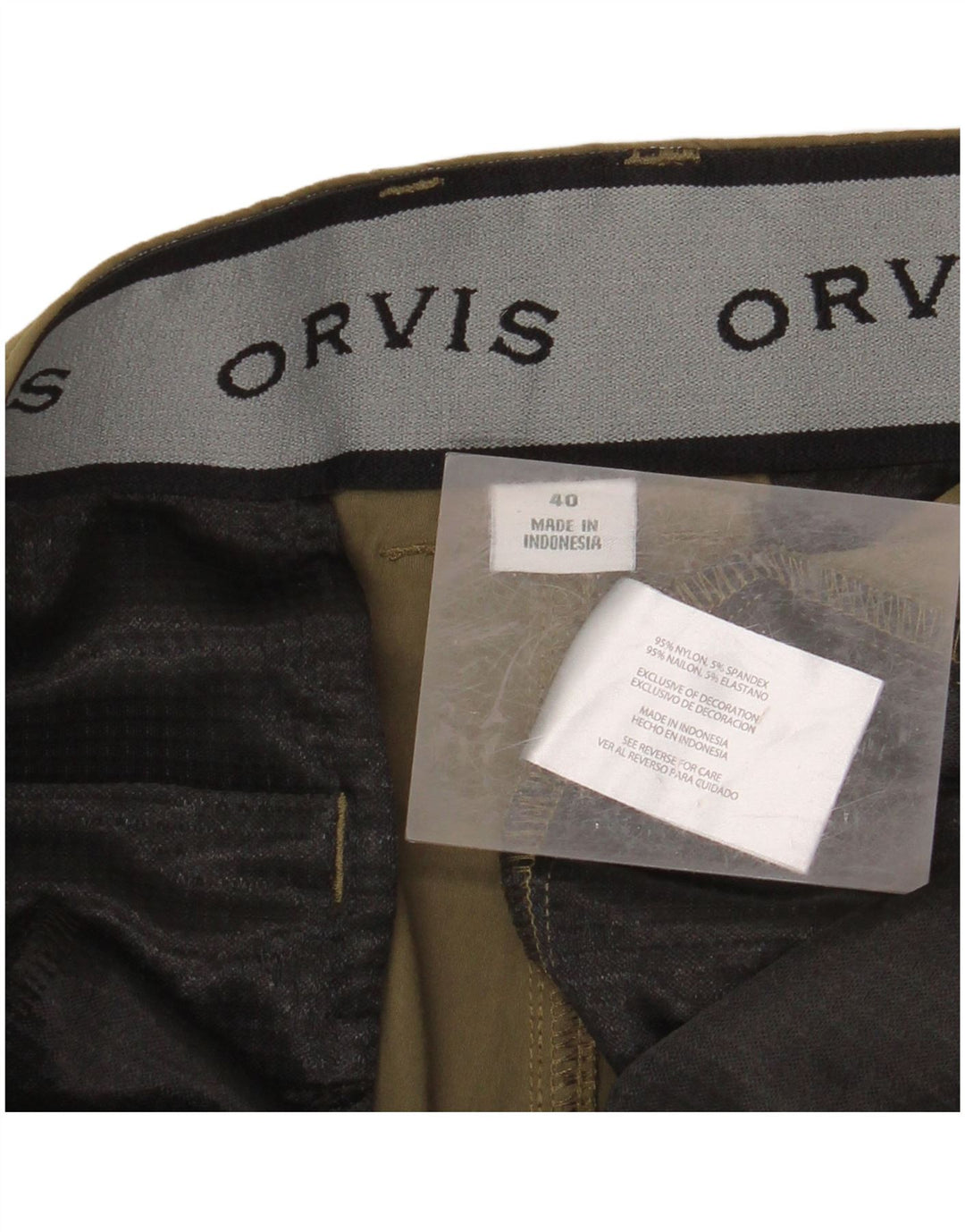 Pantaloncini cargo da uomo ORVIS W40 XL nylon kaki