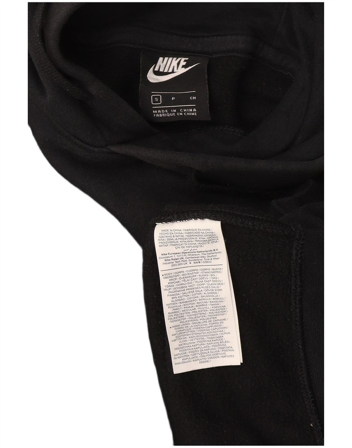 Felpa con cappuccio da uomo Nike Small in cotone nero