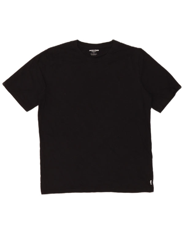 T-shirt da uomo Jack & Jones Top in cotone nero medio