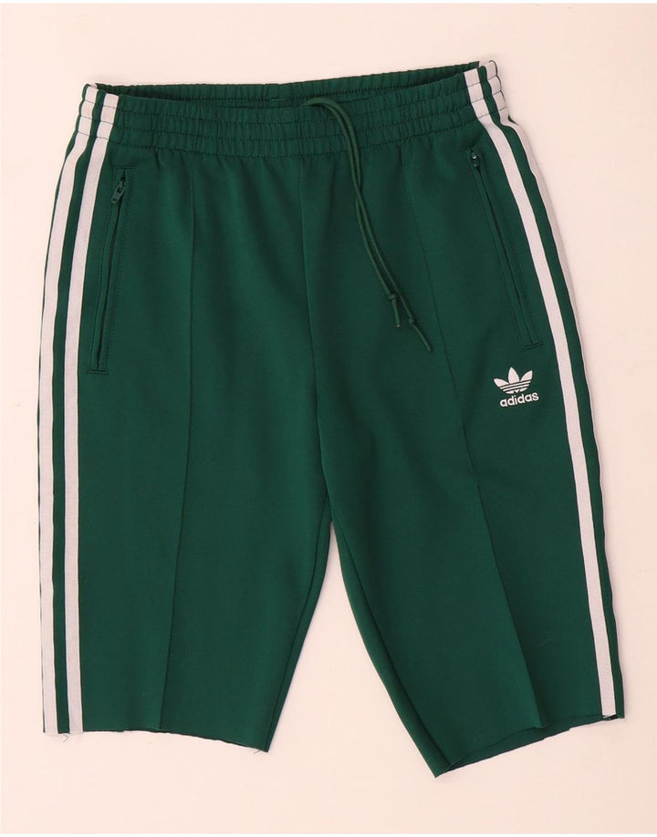 Pantaloncini sportivi Adidas da donna UK 6 XS verde poliestere