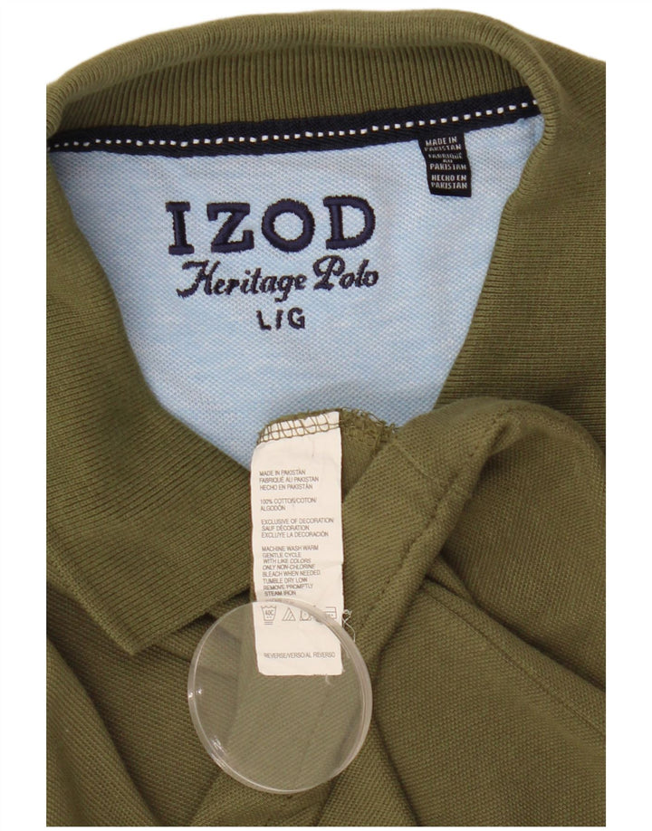 Polo Izod Heritage da uomo grande in cotone kaki