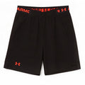 Pantaloncini sportivi grafici da uomo Under Armour piccoli in poliestere nero