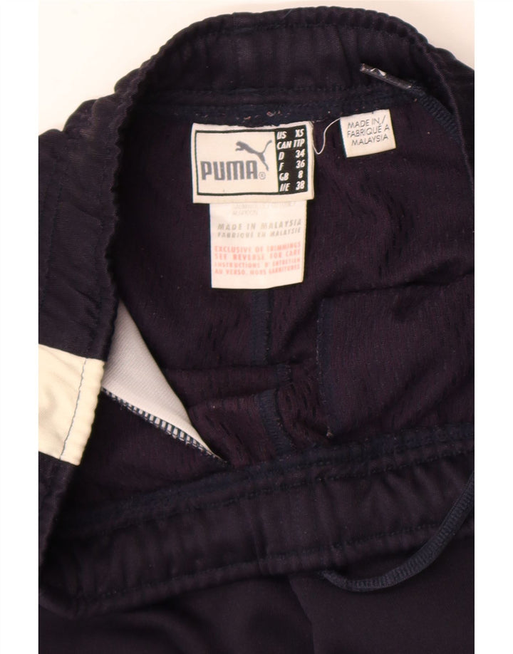 Pantaloni da tuta da donna Puma UK 8 Small Poliestere color block blu navy