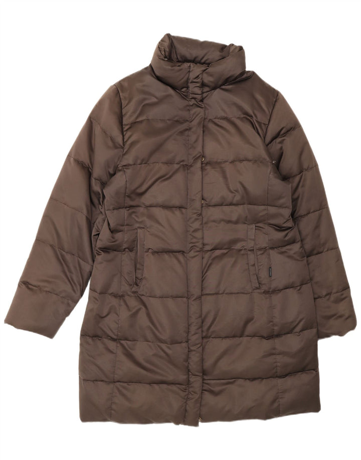 Cappotto imbottito da donna Moncler taglia 3 grande marrone