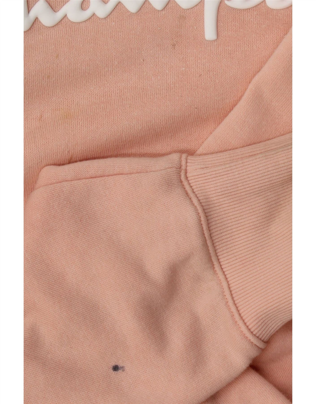 Maglione con cappuccio grafico da donna CHAMPION UK 16 grande cotone rosa