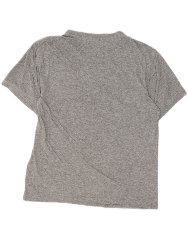 T-shirt grafica da uomo FILA Top in cotone screziato grigio medio