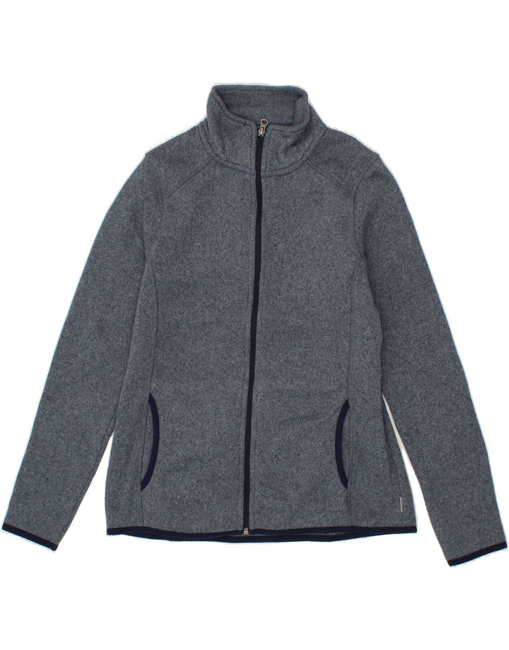 EDDIE BAUER Womens Tracksuit Top Jacket UK 10 Small Grey Polyester Vintage Eddie Bauer and Second-Hand Eddie Bauer from Messina Hembry 