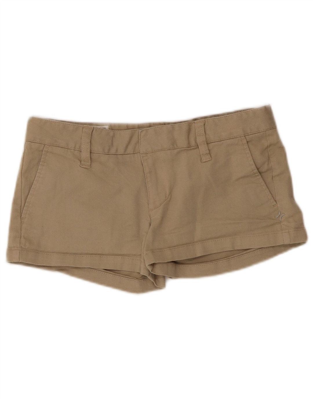 Pantaloni caldi Hurley da donna US 3 piccoli W30 cotone beige