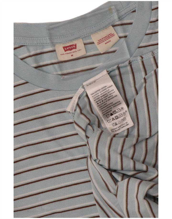 T-shirt da uomo Levi's Top in cotone a righe blu medio