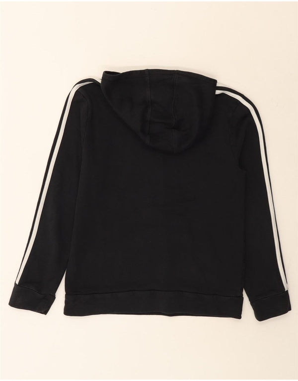Felpa con cappuccio grafica da donna Adidas UK 10 piccola in cotone nero
