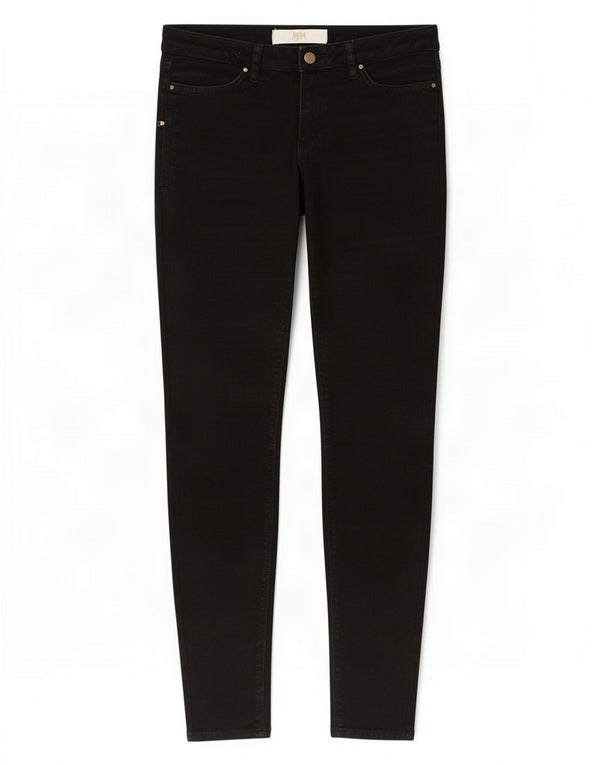 Jeans skinny da donna Zara EU 38 Small W28 L29 Cotone nero