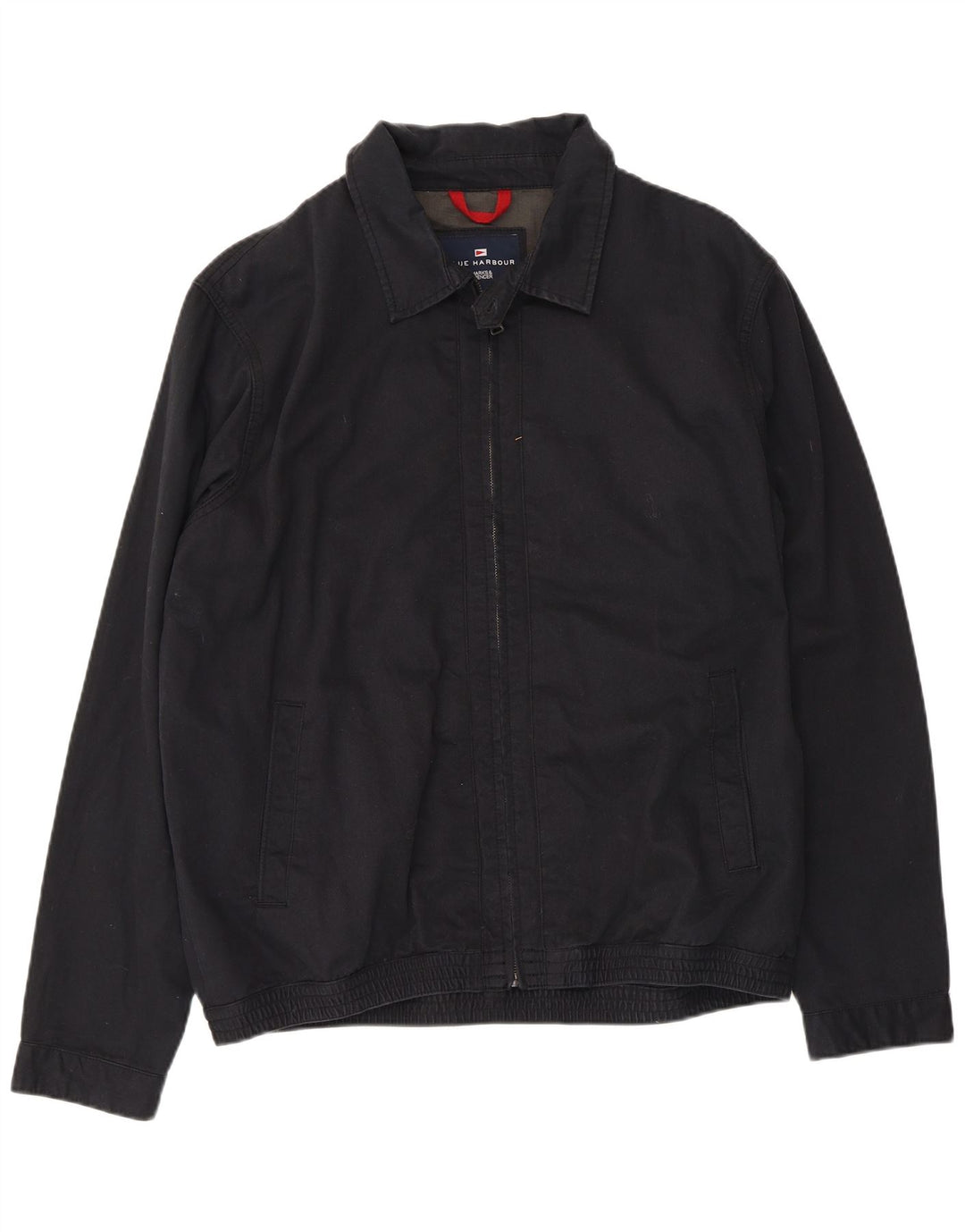 Giubbotto bomber da uomo Marks & Spencer Blue Harbour UK 40 grande cotone nero