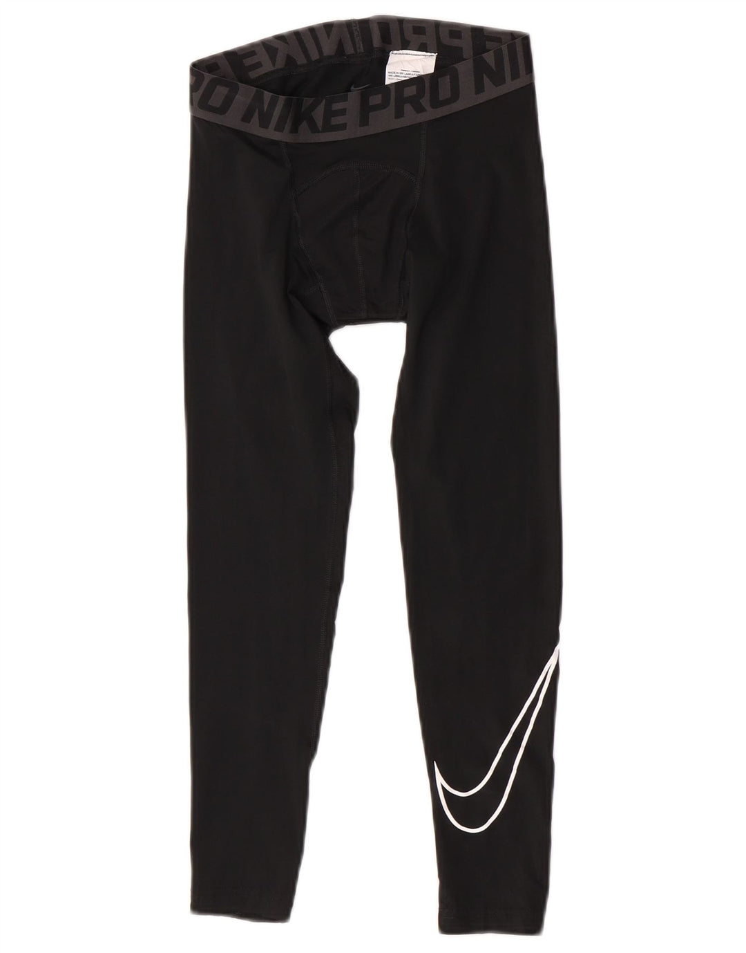 Leggings grafici a compressione Nike da ragazzo 10-11 anni poliestere nero medio