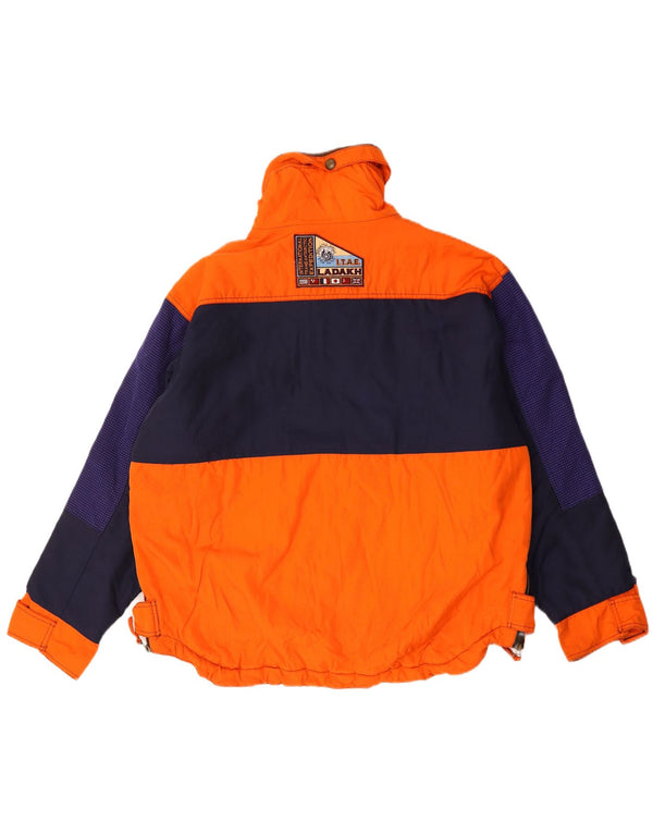 Giacca da sci pullover con cappuccio da uomo Ladakh UK 42 XL Orange Colourblock