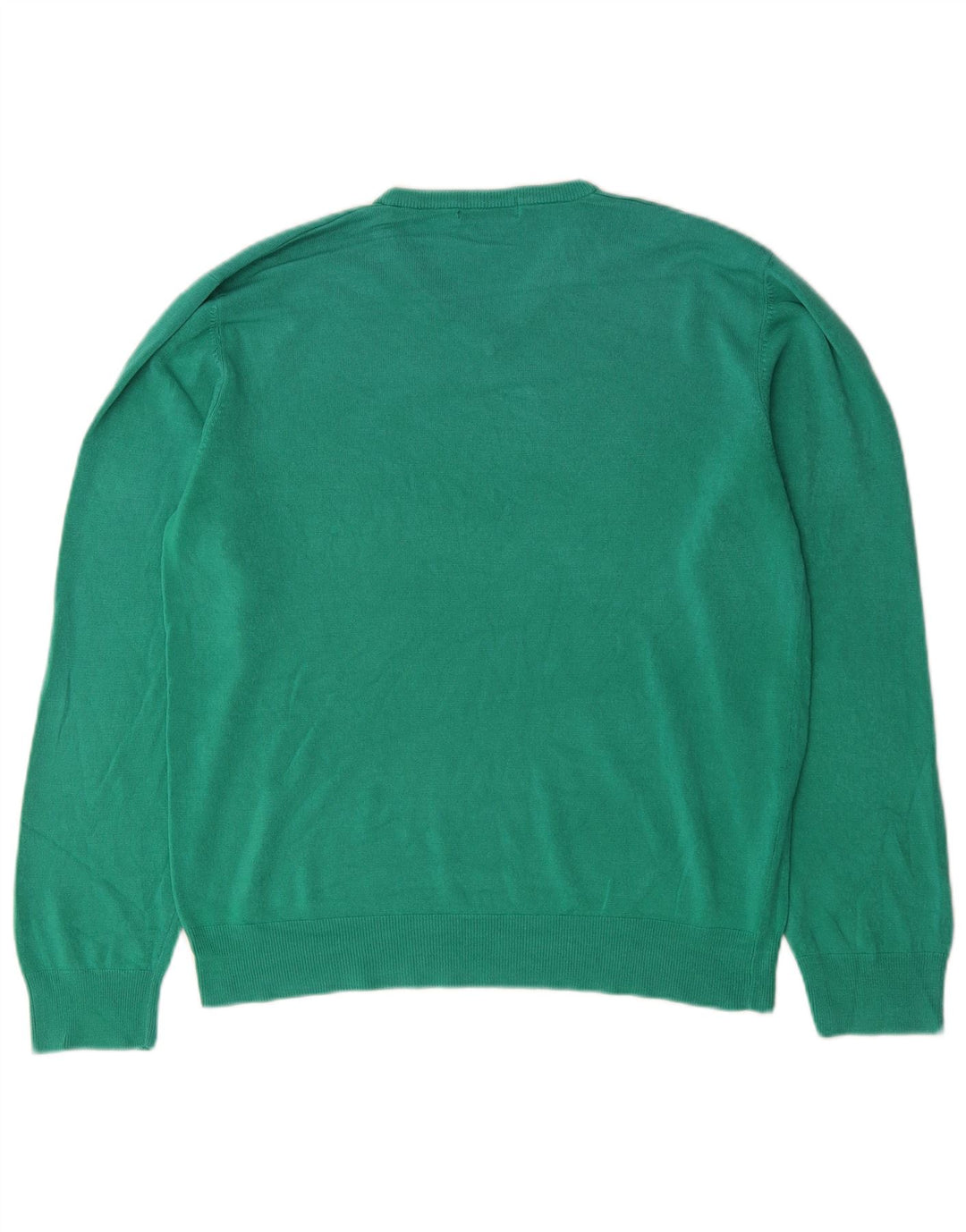 Maglione maglione con scollo a V blu Harbour da uomo Marks & Spencer grande verde