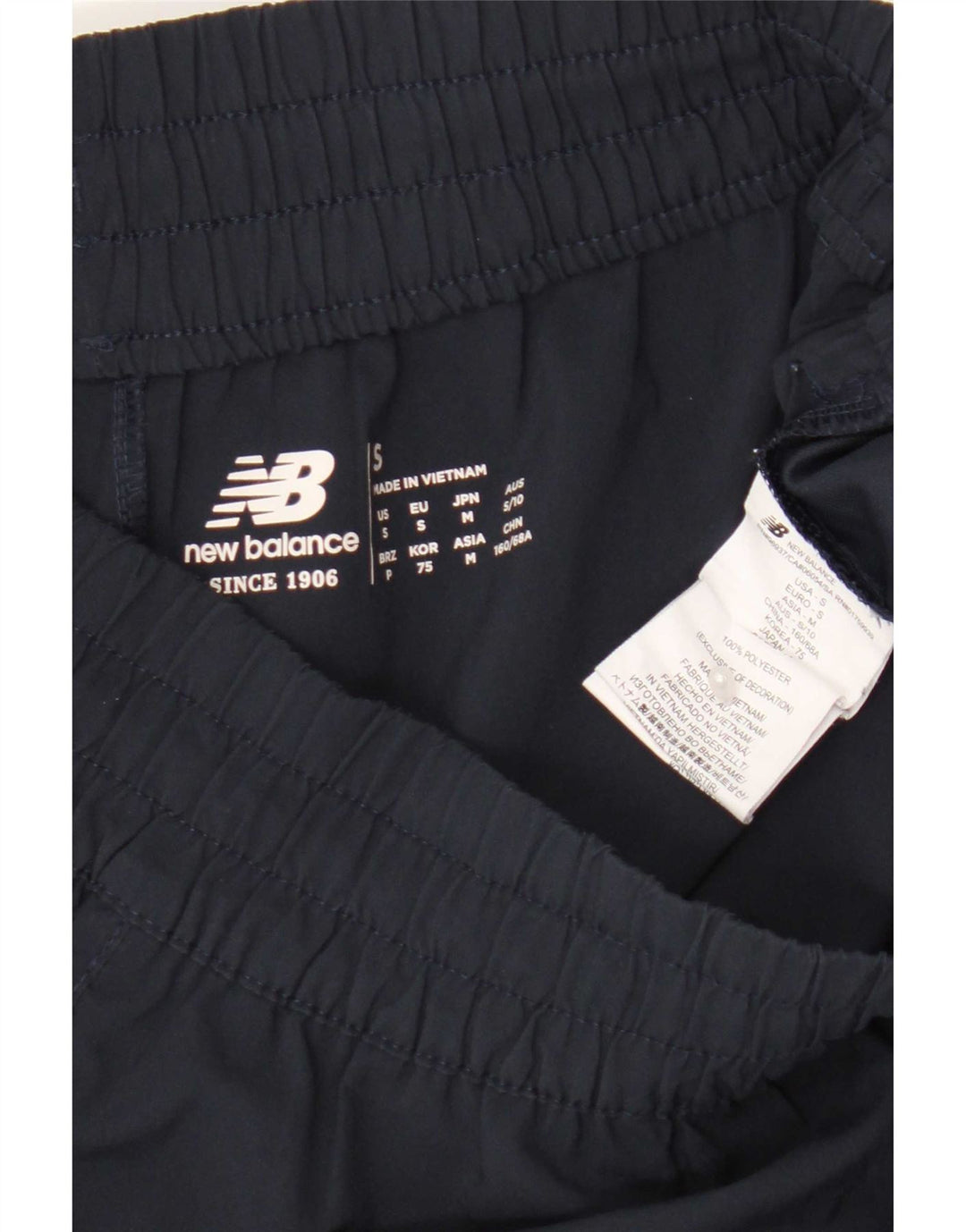 Pantaloncini sportivi da donna New Balance UK 10 Small poliestere blu navy