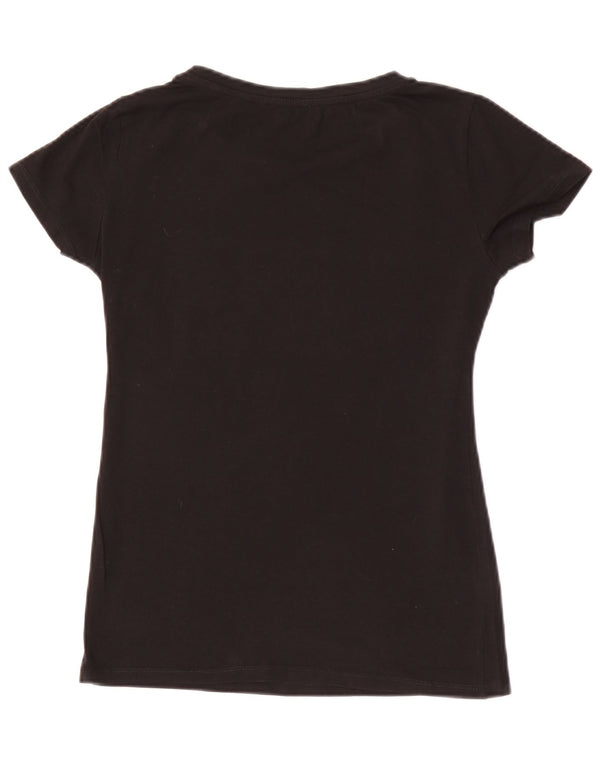 Liu Jo Womens Graphic T-Shirt Top UK 10 Small Black