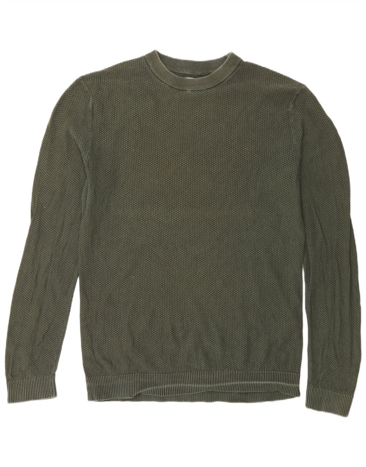 Maglione maglione girocollo da uomo Jack & Jones grande cotone verde