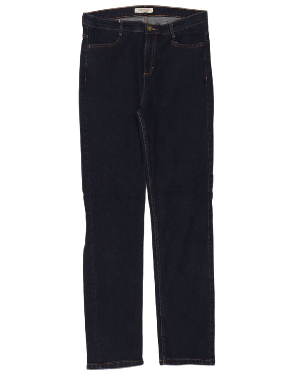 Jeans dritti da donna Marks & Spencer UK 14 Large W32 L32 Cotone blu navy