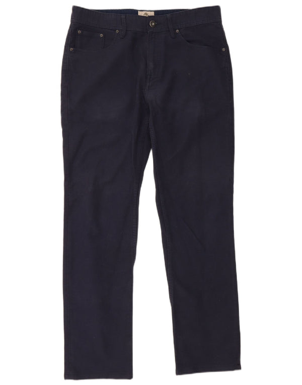 Pantaloni casual slim da uomo Timberland W33 L30 cotone blu navy