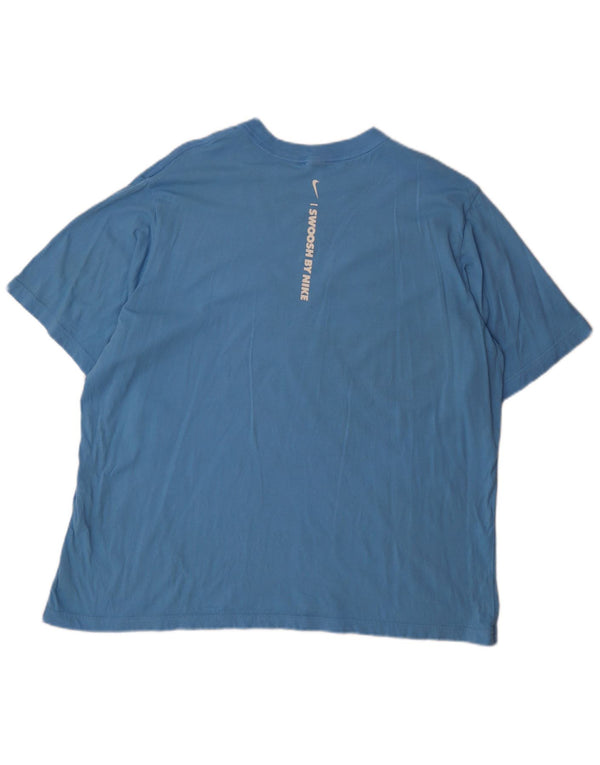 T-shirt grafica Nike Swoosh da uomo 2XL Blu