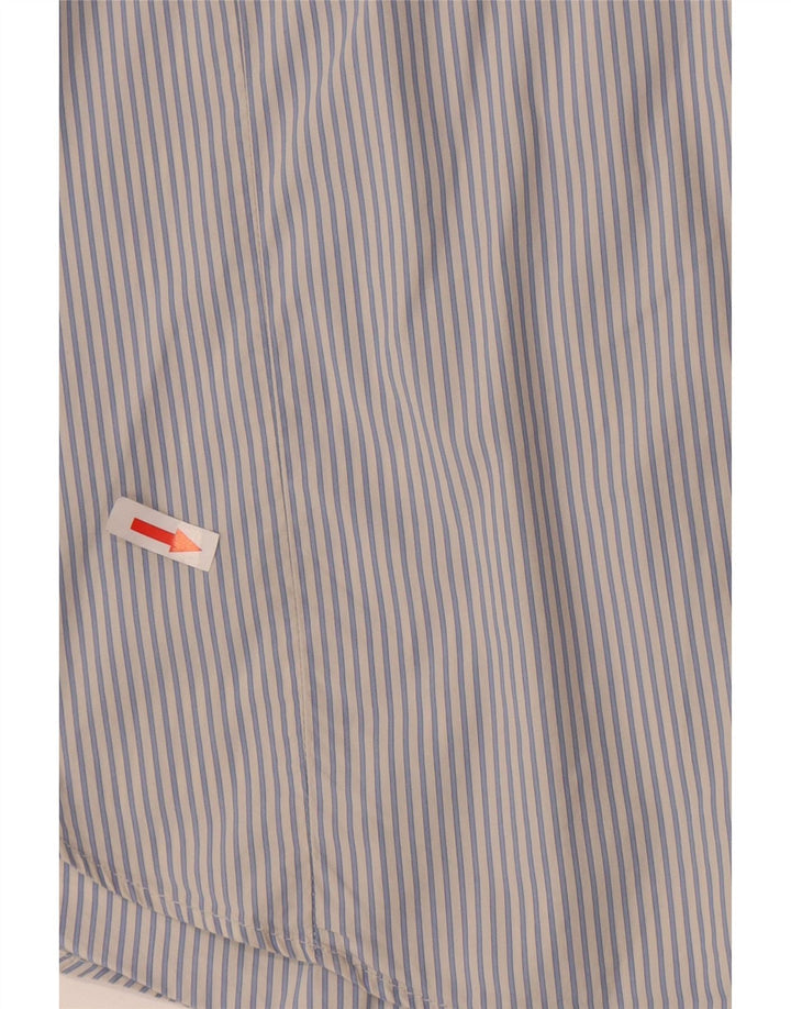 Camicia da uomo Ted Baker taglia 5 XL cotone gessato blu