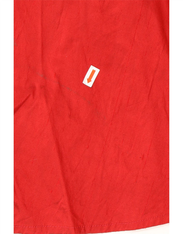 Gonna svasata midi a vita alta da donna vintage IT 40 piccola W26 rossa