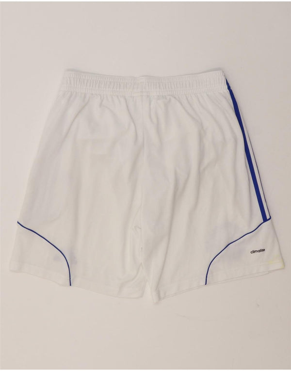 Pantaloncini sportivi Adidas Climalite Graphic da uomo, grandi, in poliestere bianco