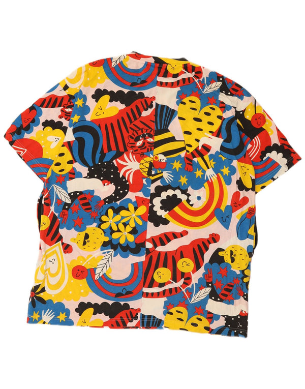 Abito t-shirt oversize con grafica Adidas da donna UK 12/14 medio multicolore