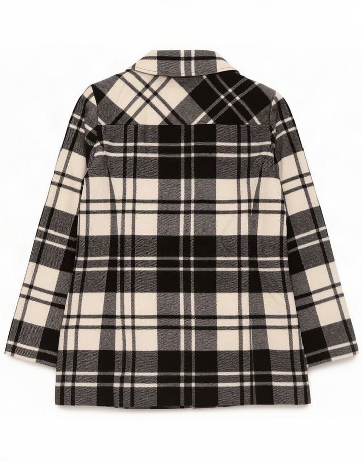 Marks & Spencer Cappotto da donna UK 12 Medium Black Check