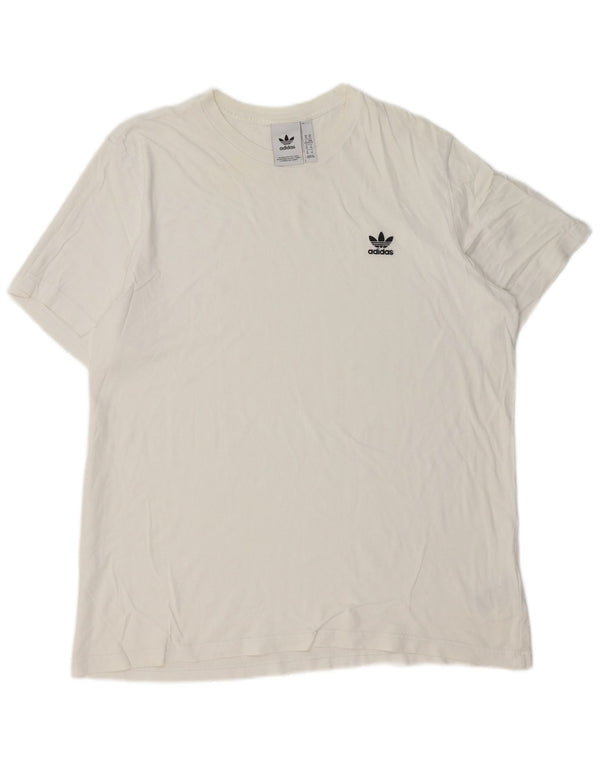 T-shirt da uomo Adidas Top XL in cotone bianco