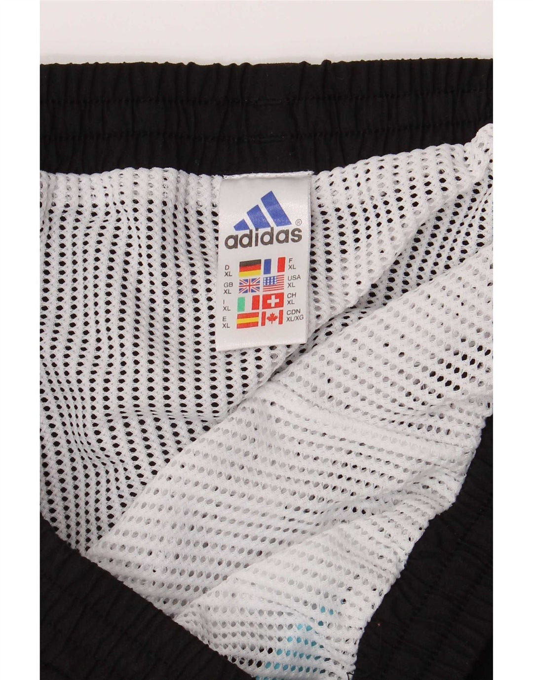 Pantaloncini da bagno da uomo Adidas XL poliestere color block nero