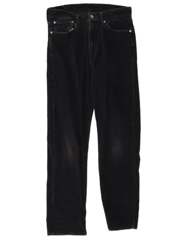 LEVI'S Pantaloni dritti in velluto a coste 751 da uomo W34 L32 in cotone blu navy