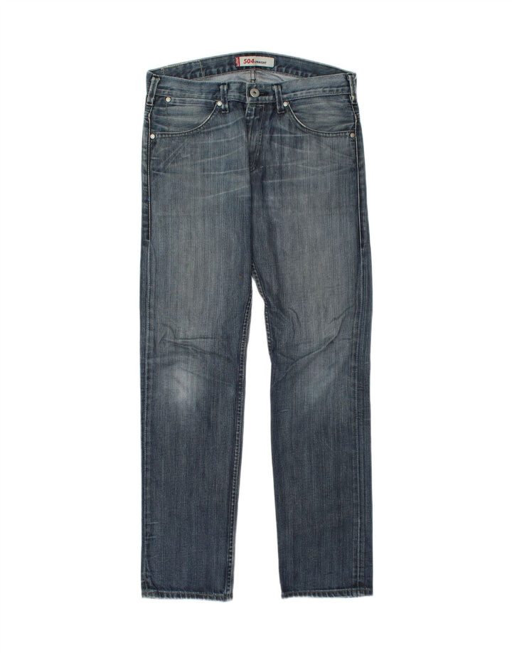 LEVI'S Mens 504 Straight Jeans W33 L33 Blue