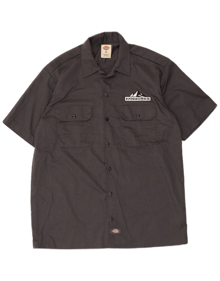 Dickies Camicia grafica da uomo a maniche corte in poliestere grigio medio