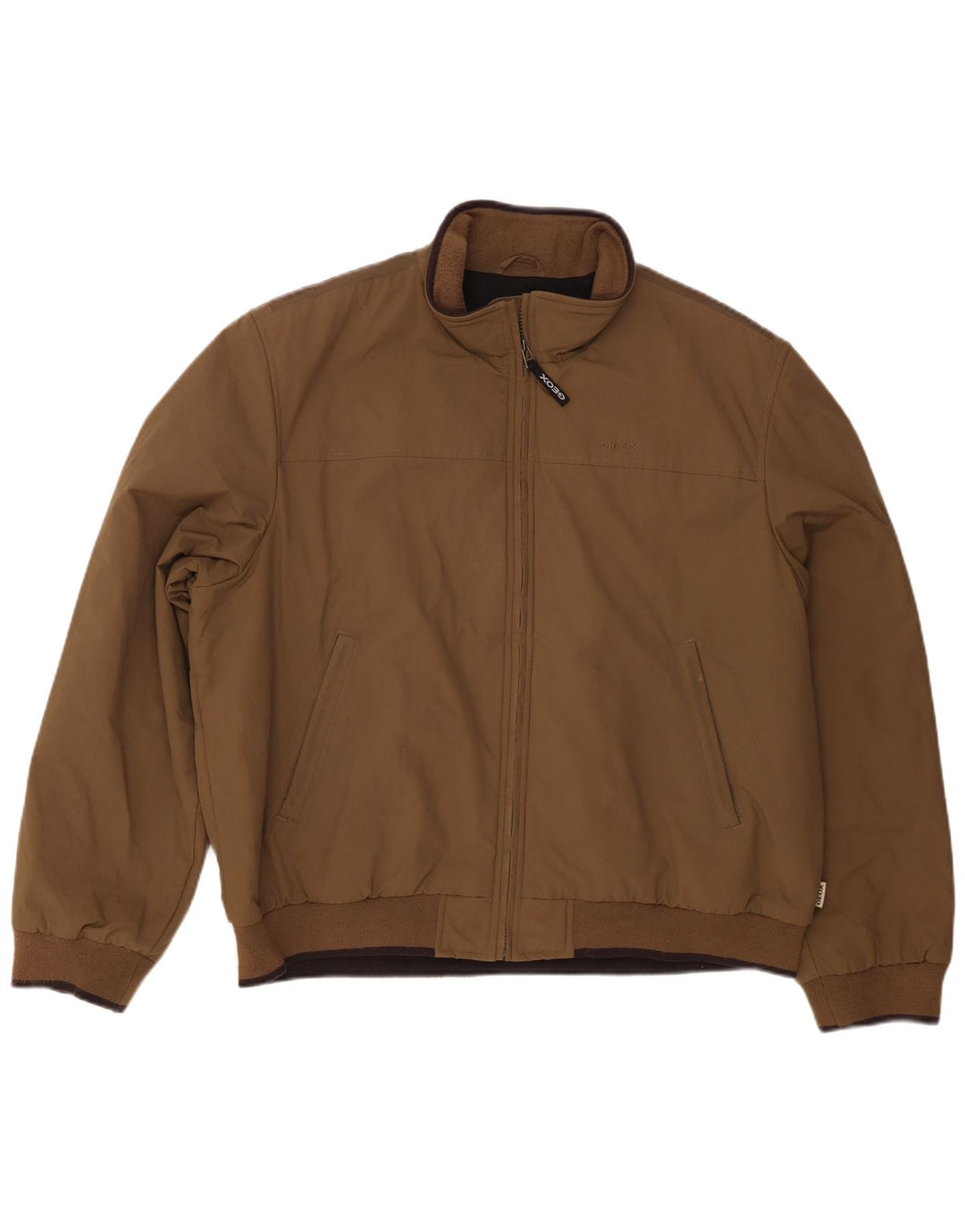 Giubbotto bomber da uomo Geox Respira UK 48 4XL nylon marrone