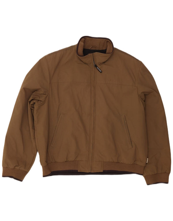 Giubbotto bomber da uomo Geox Respira UK 48 4XL nylon marrone