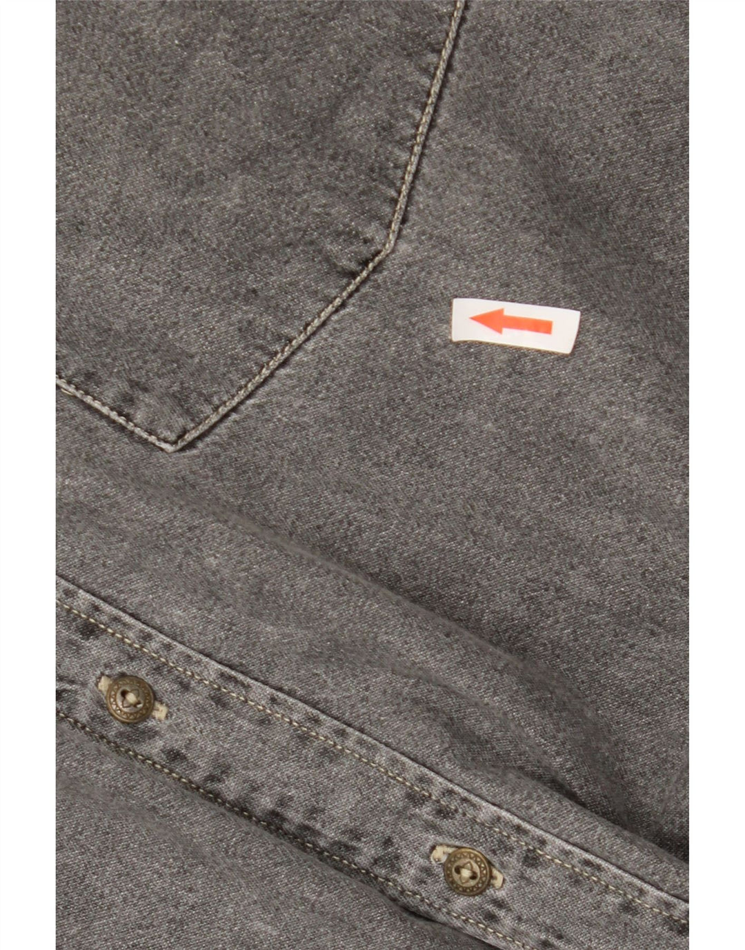 Camicia da uomo vintage XL in cotone grigio