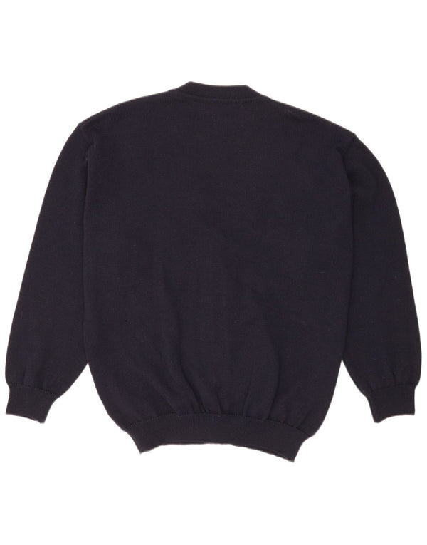 Maglione cardigan da uomo Monello grande blu navy geometrico