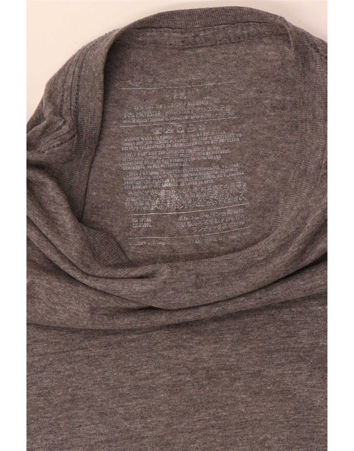 T-shirt grafica da uomo Volcom Top piccola in cotone grigio