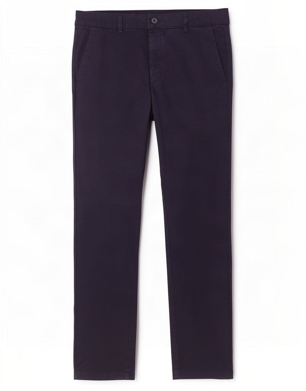 Pantaloni chino slim da uomo Zara EU 42 Large W32 L31 Blu navy