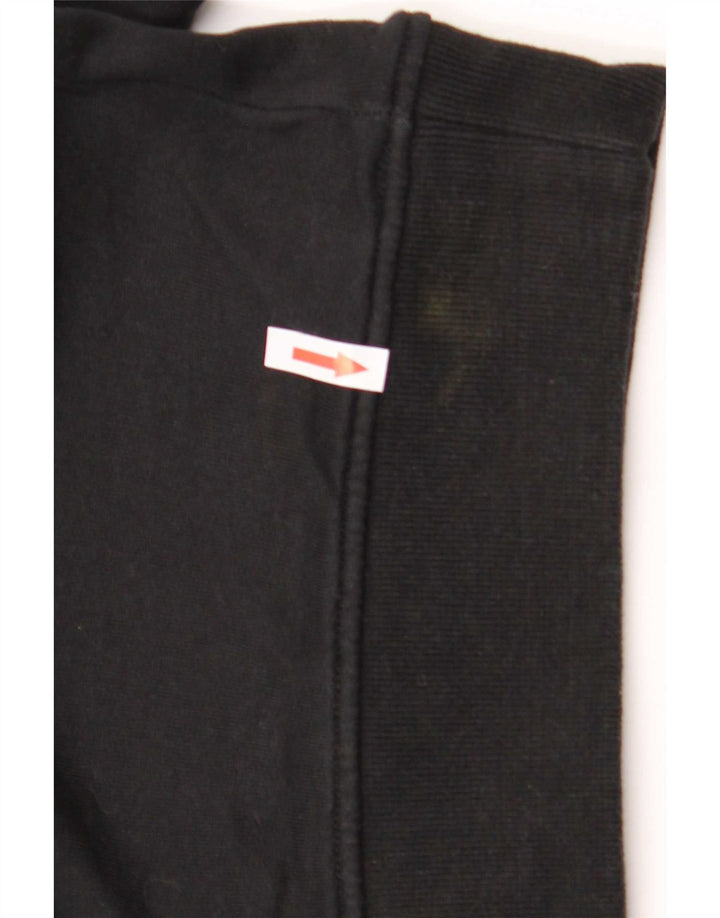 Felpa grafica da uomo Kappa Maglione piccolo cotone nero
