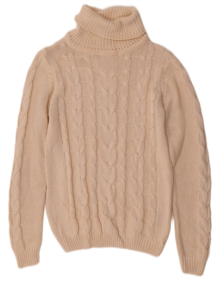 Maglione maglione a collo alto da donna Esmara UK 14/16 medio bianco sporco