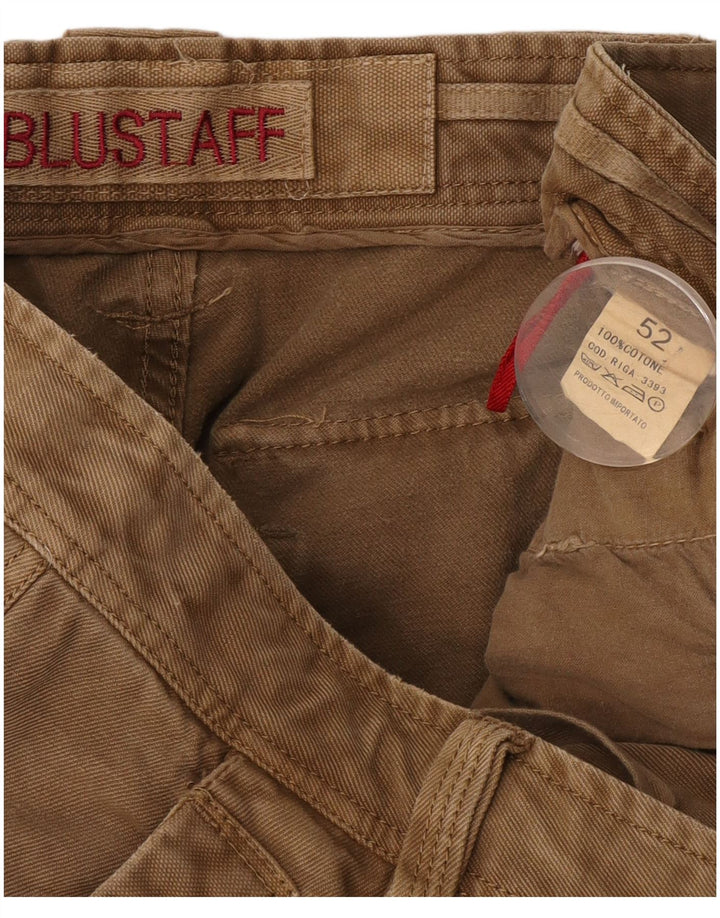 Pantaloni cargo dritti da uomo Blustaff IT 52 XL W38 L34 Cotone Beige