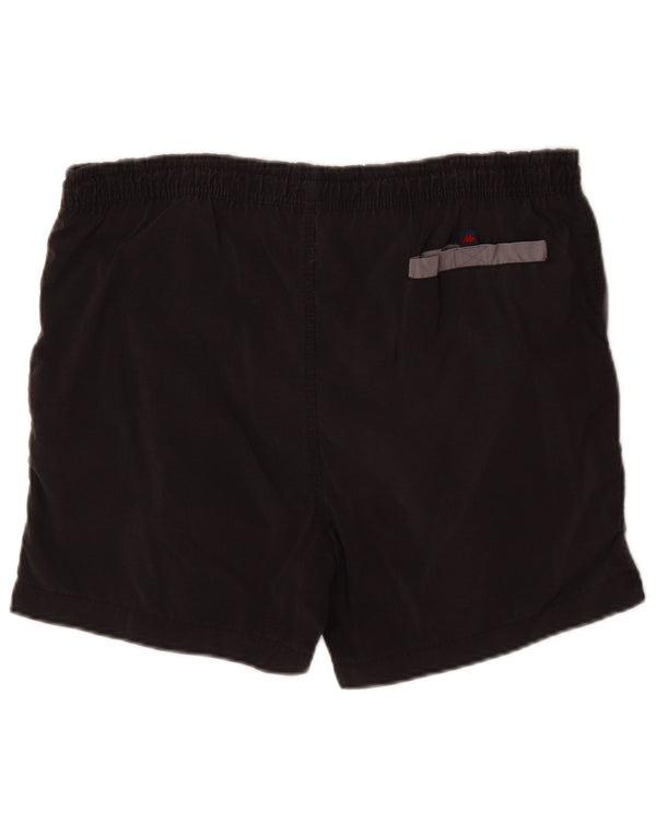 Pantaloncini da bagno da uomo Kappa medi in nylon nero