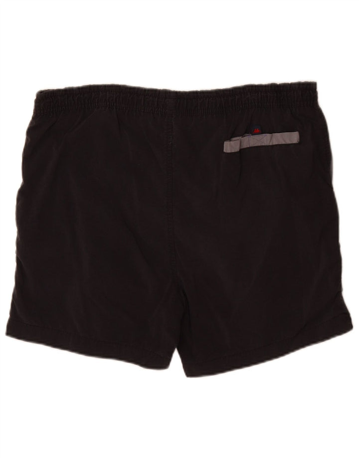 Pantaloncini da bagno da uomo Kappa medi in nylon nero